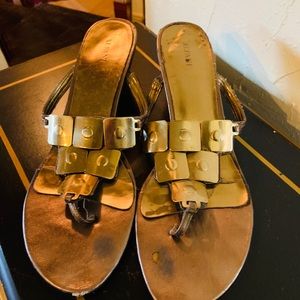 Unique gold sandal